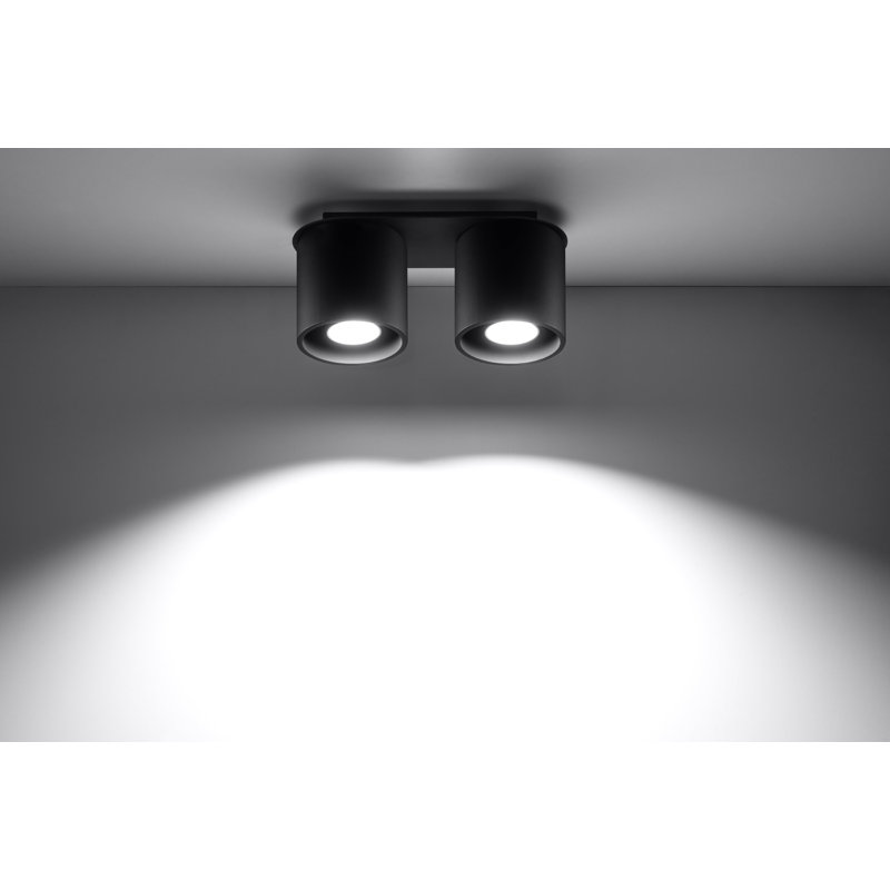 Orbis 2 Flush Mount, Black