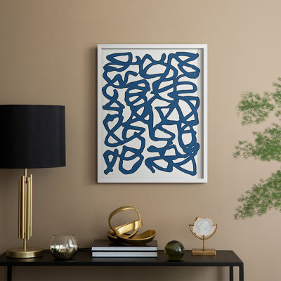 Abstrait, reproduction encadrée CL XXXVI - prêt à être accroché 