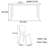 Simple style thick desktop dining table-633014450