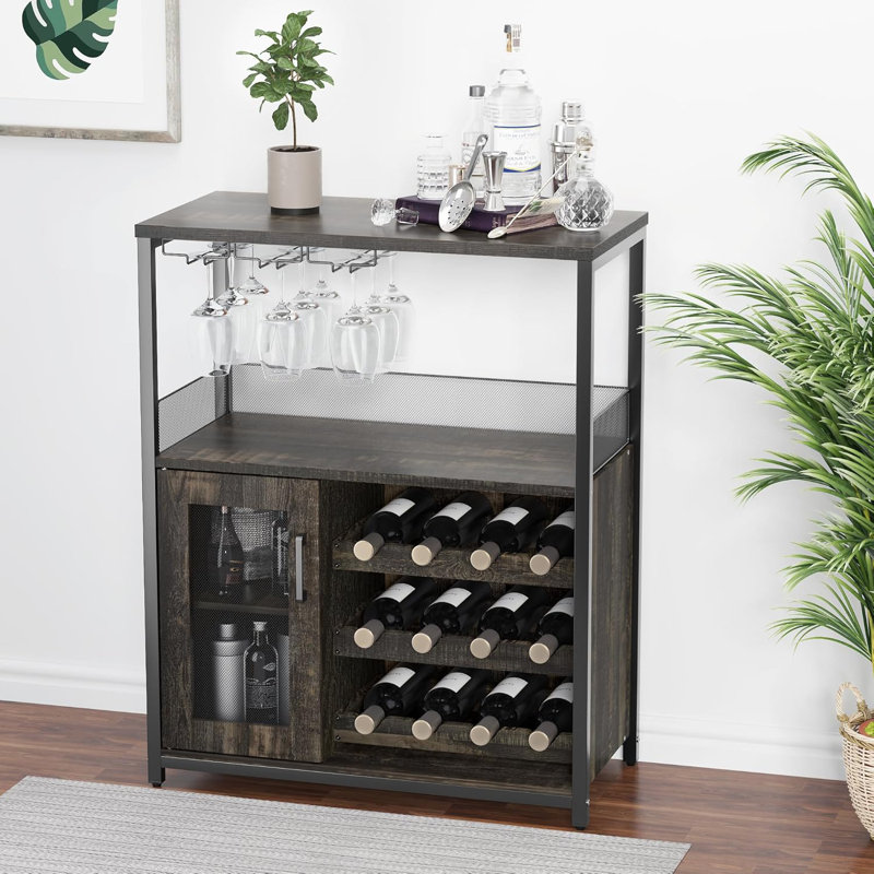 69cm Bar Cabinet, Grey