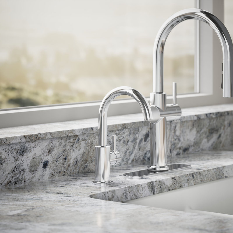 Robinet contemporain, Chrome poli