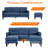 Videlle 73.8" Wide Reversible Sofa & Chaise with Ottoman-1660829281