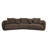 Bash 145"L Upholstered Sofa with 7 Pillows