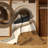 Machine Washable Maurice River Barge Scandinavian Rug in Beige – Beige Binding-1515758893
