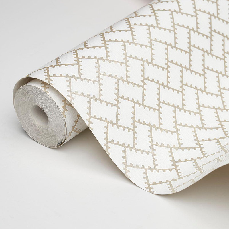 Papier peint Schumacher x Neisha Crosland Parterre, Argent