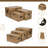 Sable Set of 3 Trunks with Gold Handles-2046904636
