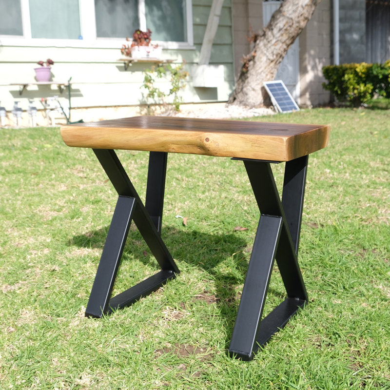 Bigler Outdoor Bench, 18" H x 19.5" W x 13.8" D