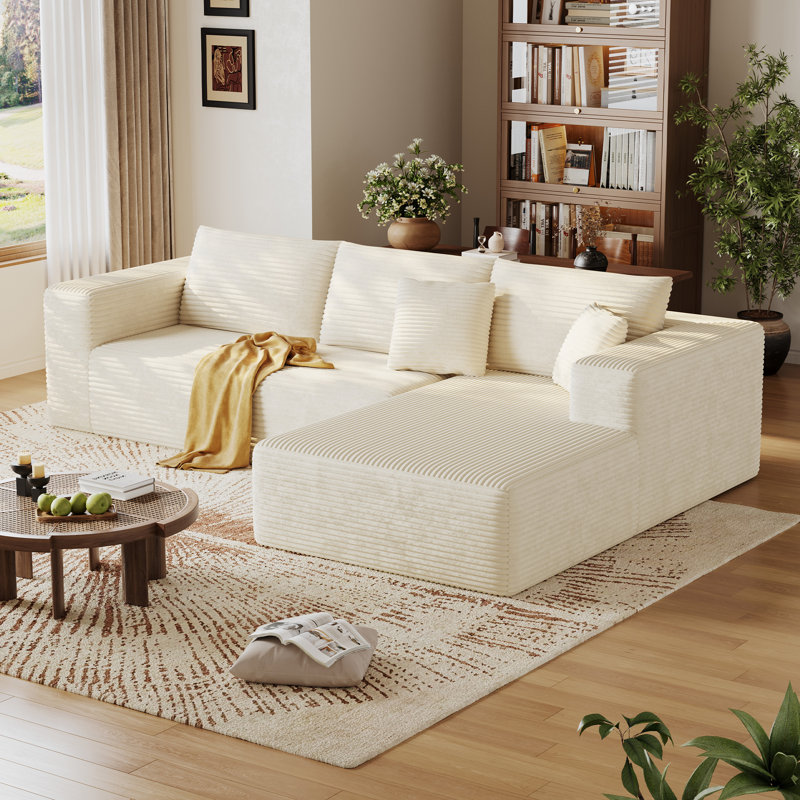 Canapé modulaire 108 po Cloud , Beige, Oui