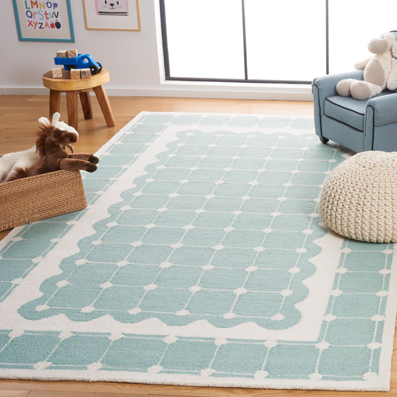 Darinesha Safavieh Kids Hand Tufted 85% Wool And 15% Cotton With Latex Rug, Rectangle 3' x 5'