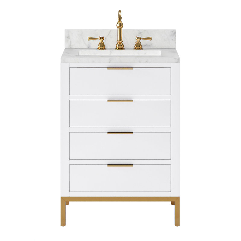 30'' W Single Vanity, Pure White, 24", No