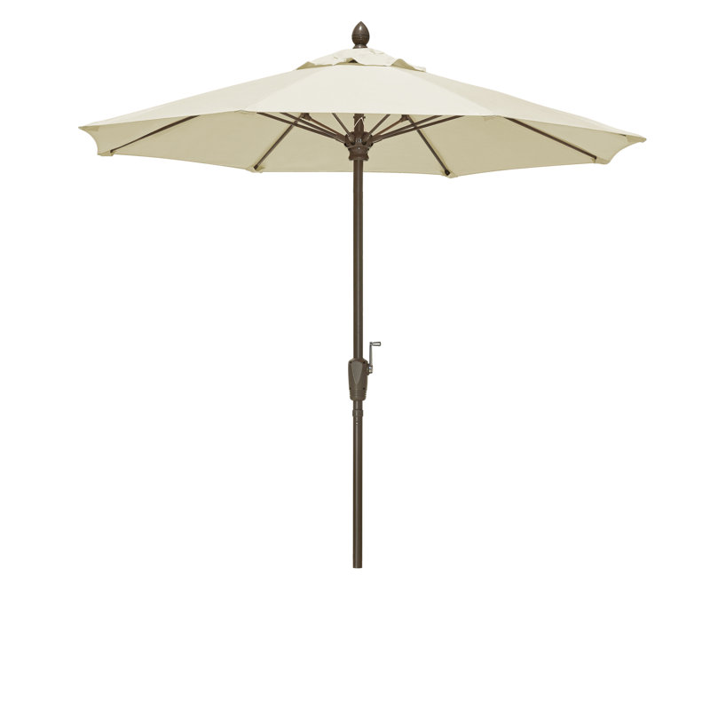 Parasol de marché, Blanc, Brown