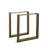 Aluminum U Base - Dining Table Base Only (Set of 2) - Hardware Not Included-1439394531