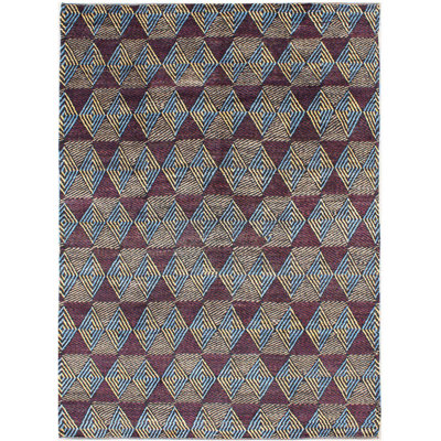 Geometric Hand Knotted 279cm X 375cm Area Rug
