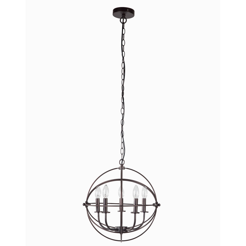Lustre de globe à 5 lumières unique/statement Kanisha