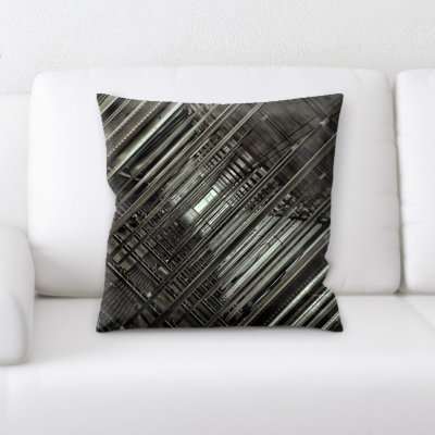Microsuede Reversible Throw Pillow
