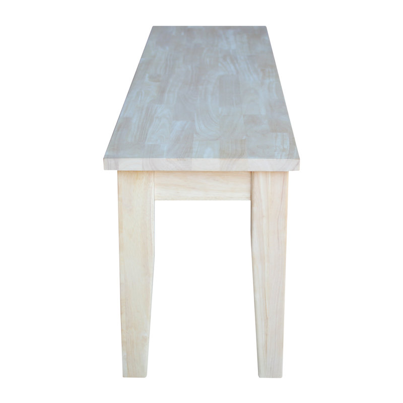 Manatuto Solid Wood Bench, 18.25" H x 60" W x 14" D