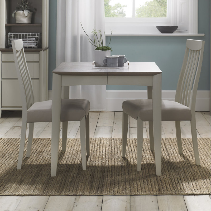 Izzie Upholstered Slat Back Side Chair, Beige, White
