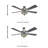 52" Londono Mission Stained Glass Satin Nickel Ceiling Fan-1751864799