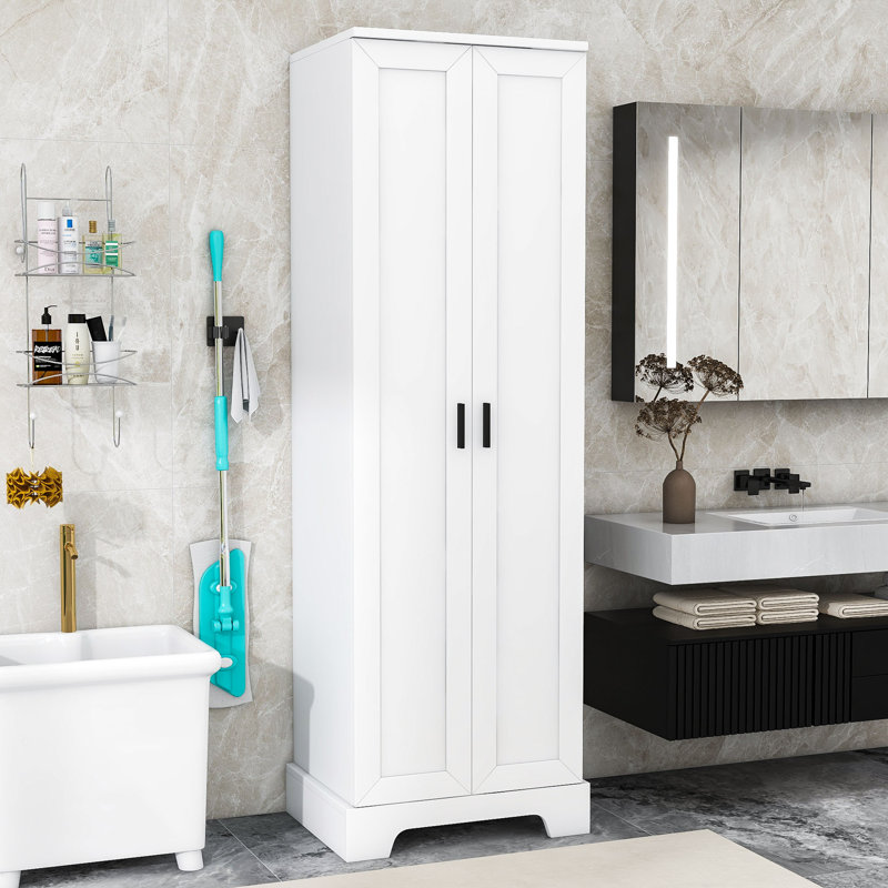 Xzavyer Bathroom Cabinet, White