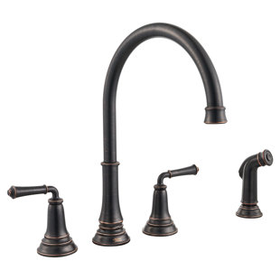 Delancey Double Handle Kitchen Faucet with Side Spray