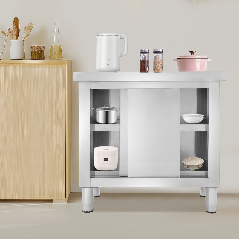 Table de travail en acier inoxydable