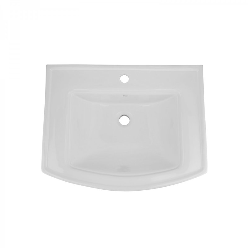 The Renovators Supply Inc. 20'' White Porcelain Rectangular Bathroom Sink with Overflow