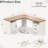 60‘’ L Shaped Desk with Wooden Drawers-338248521-338248520