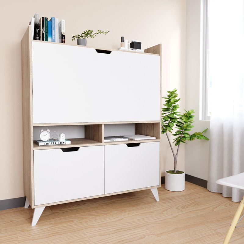Adriana 4 Teilig Sekretär Weiß Sonoma Set