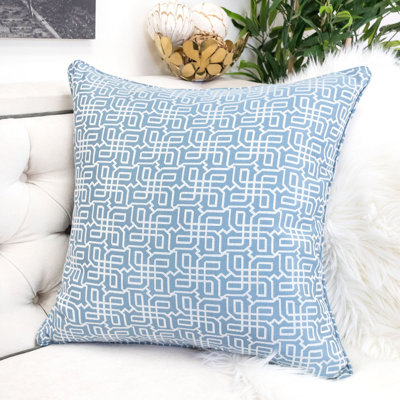 Sealena Geometric Outdoor Reversible Throw Pillow