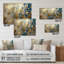 Southern Sunrise Abstract Expressionism VI - Collages abstraits, acrylique, art mural sur verre-101526644