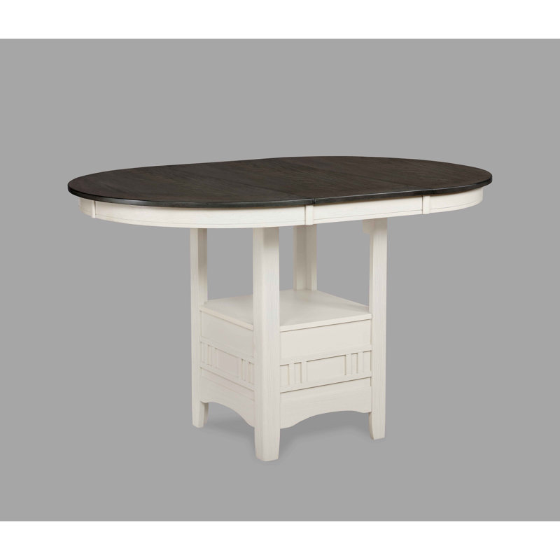 Table de salle à manger 1 pièce, Gris, Crème