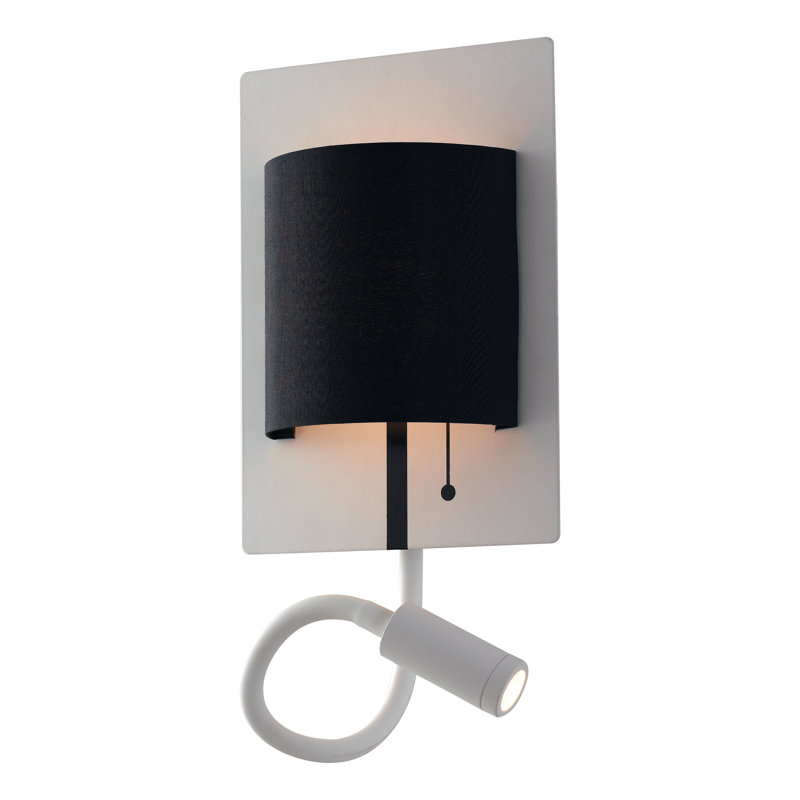 Birdsall Steel LED Flush Mounted Sconce, White