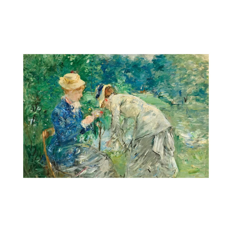 In The Bois De Boulogne, C.1875-79 by Berthe Morisot - Wrapped Canvas Painting