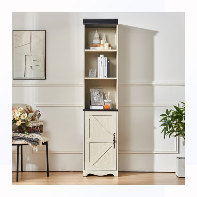 Wooden Storage Cabinet with 5 Shelves