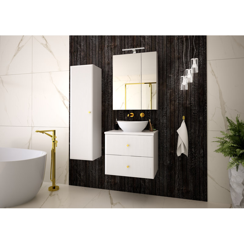Arbri 61 mm Wall Mounted Single Vanity