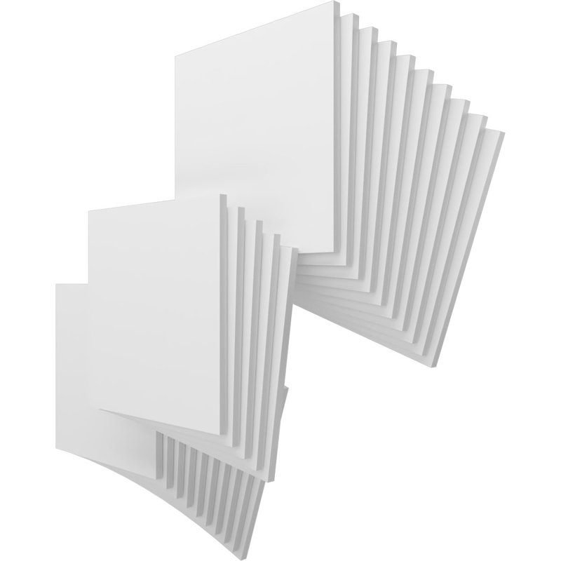 Panneaux de loisirs en PVC, H 15,75 po x l 15,75 po x P 0,63 po