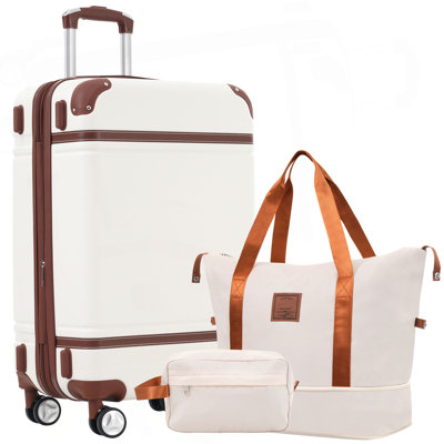 Hardshell Luggage Sets with Bags Lightweight Suitcase Single Vintage Luggage 28 IN