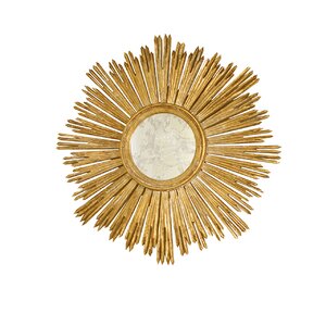 Margeaux Eclectic Distressed Accent Mirror 31in Gold