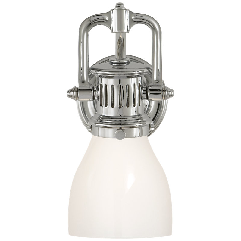 Chapman & Myers Yoke Suspended Sconce, Polished Nickel