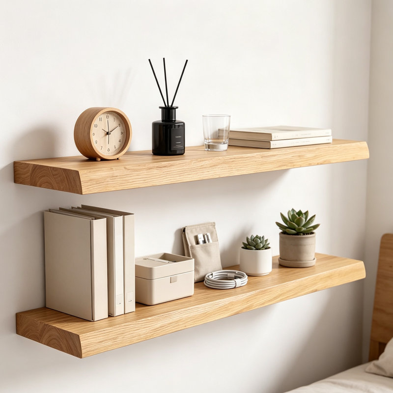 Solid Wood Floating Shelf