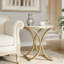 Petite table d'appoint avec structure en métal