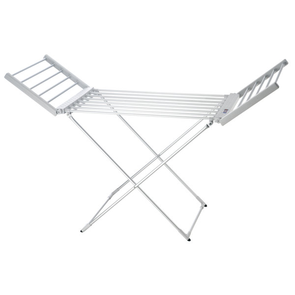 LCM Home Fashions Clothes Drying Rack With Timer, Silver