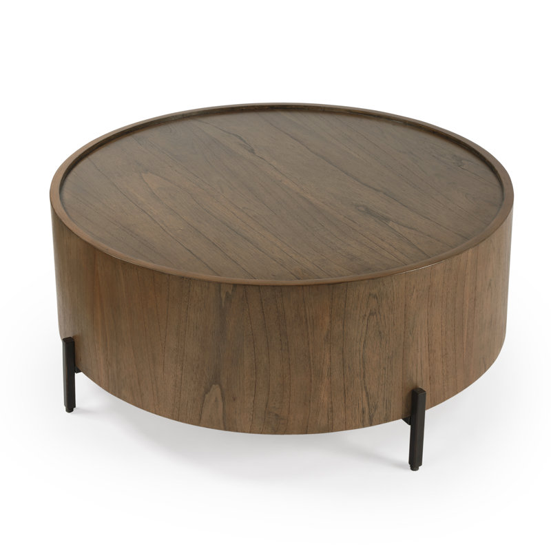 Lars Drum Coffee Table, Sandy Shore
