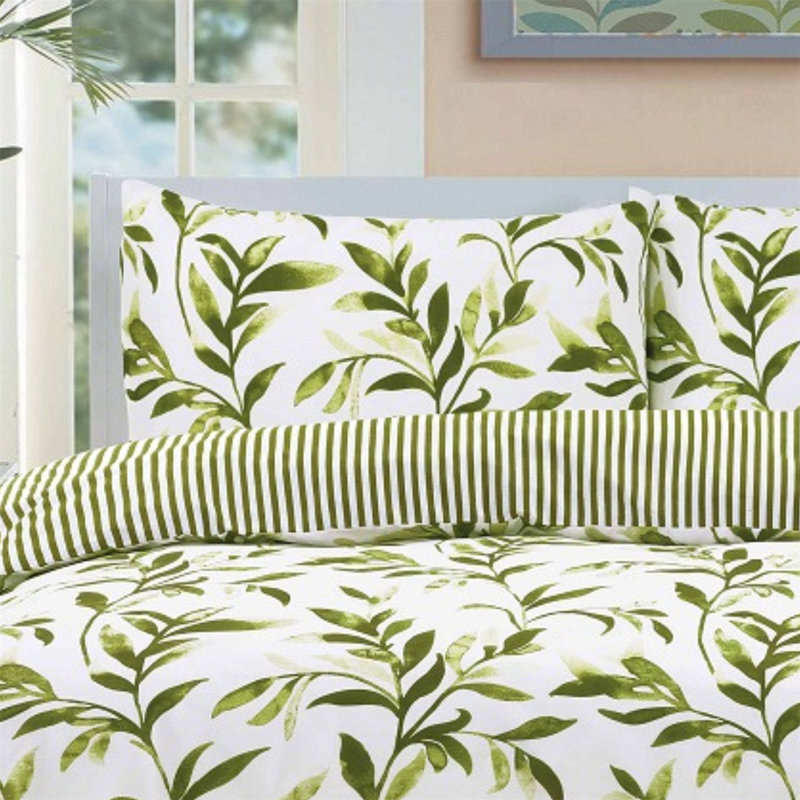 Scalzo Cotton Blend Floral Duvet Cover Set with Pillowcases Included, Kingsize