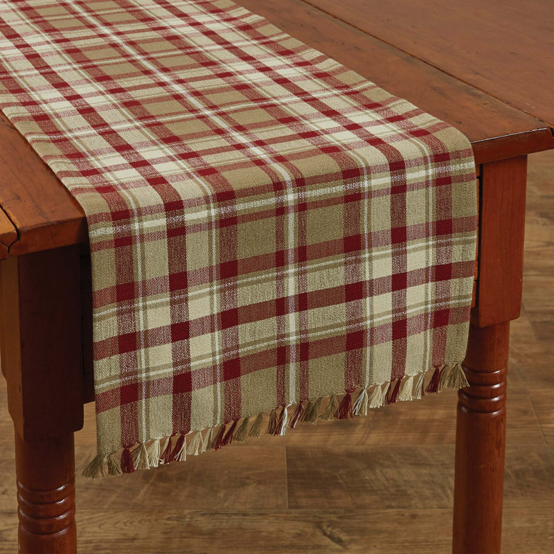 Anaia Rectangular Plaid Table Runner, 54" x 13"