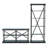 Kiven Metal 2-Piece Console Table and Bookcase Set-87382242