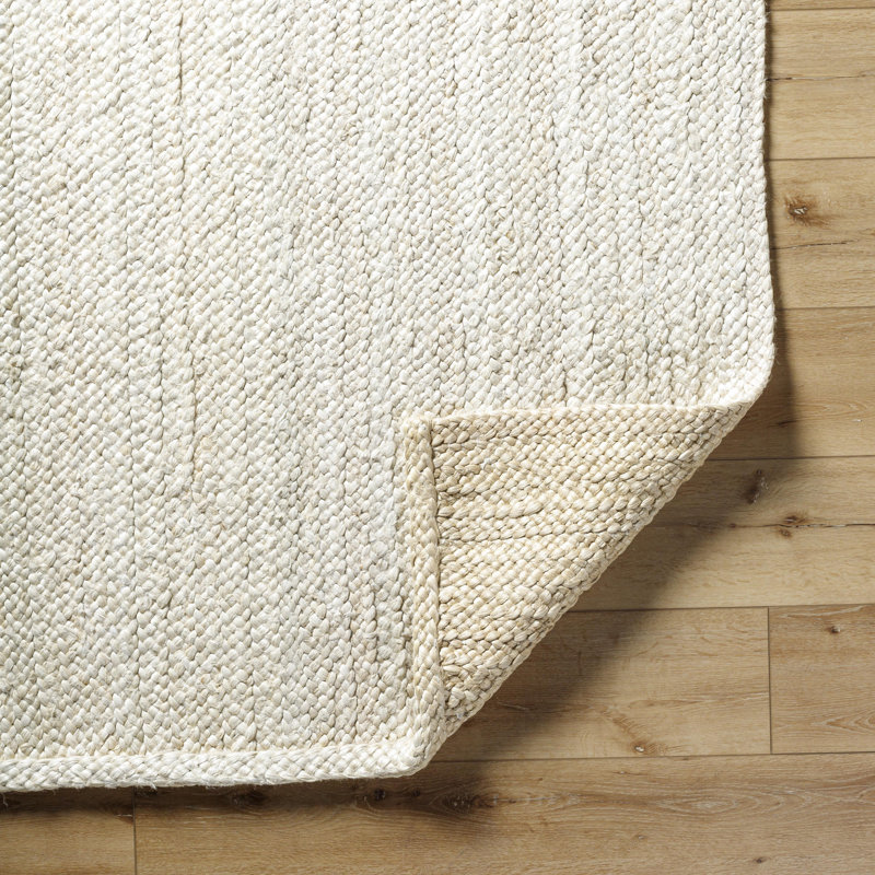 Tapis en jute tissé à la main Cardelia, Rectangle 8 pi x 10 pi