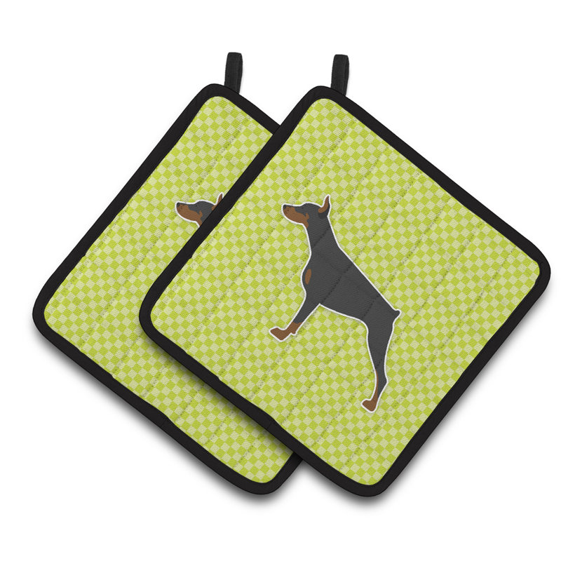 Épingle à damier Pinscher, Vert