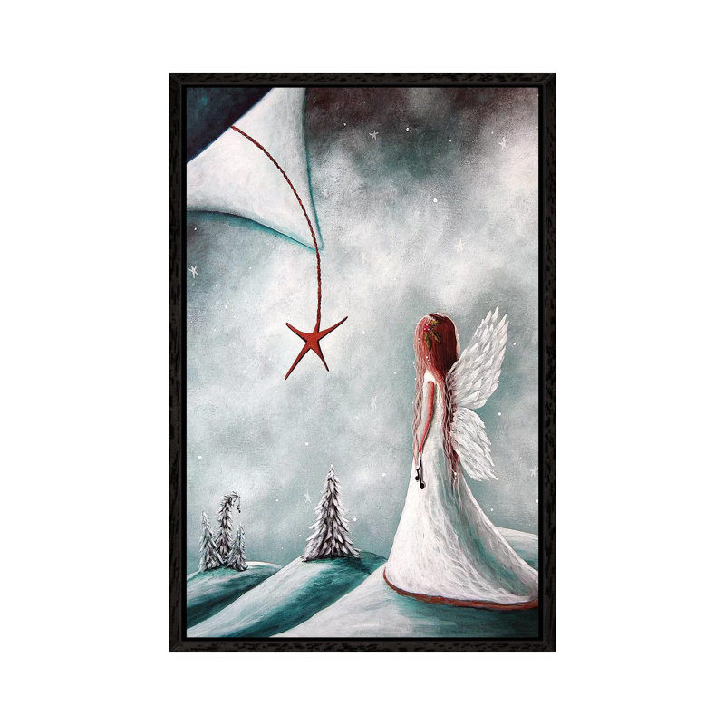 The Christmas Star - Print on Canvas, Black Framed, 66.04 cm H x 45.72 cm W