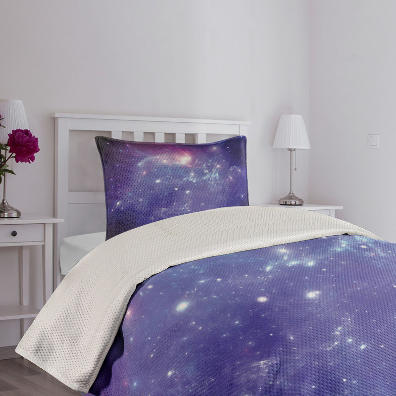 Polyester Coverlet, Twin Bedspread + 1 Sham